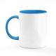 Mug bicolore blanc et bleu à sublimer