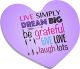 Magnet forme coeur sublimable