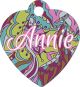 10 médailles pour animaux forme coeur