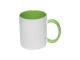 Mug bicolore banc et vert