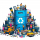 Recyclage des encres DTF usagées - Collecte et traitement : Fut de 60L