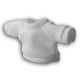 10 T-shirts Polyester Blancs pour peluche
