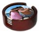 Support rond pour ranger sous-verres