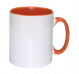 Mug bicolore blanc et orange
