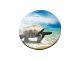 Magnet rond vierge sublimable